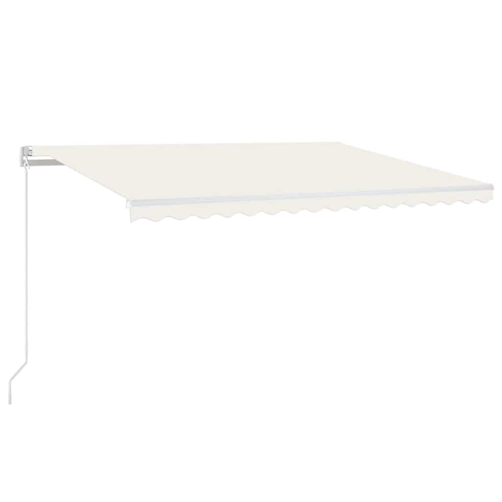 Automatisk markis 450x300 cm gräddvit