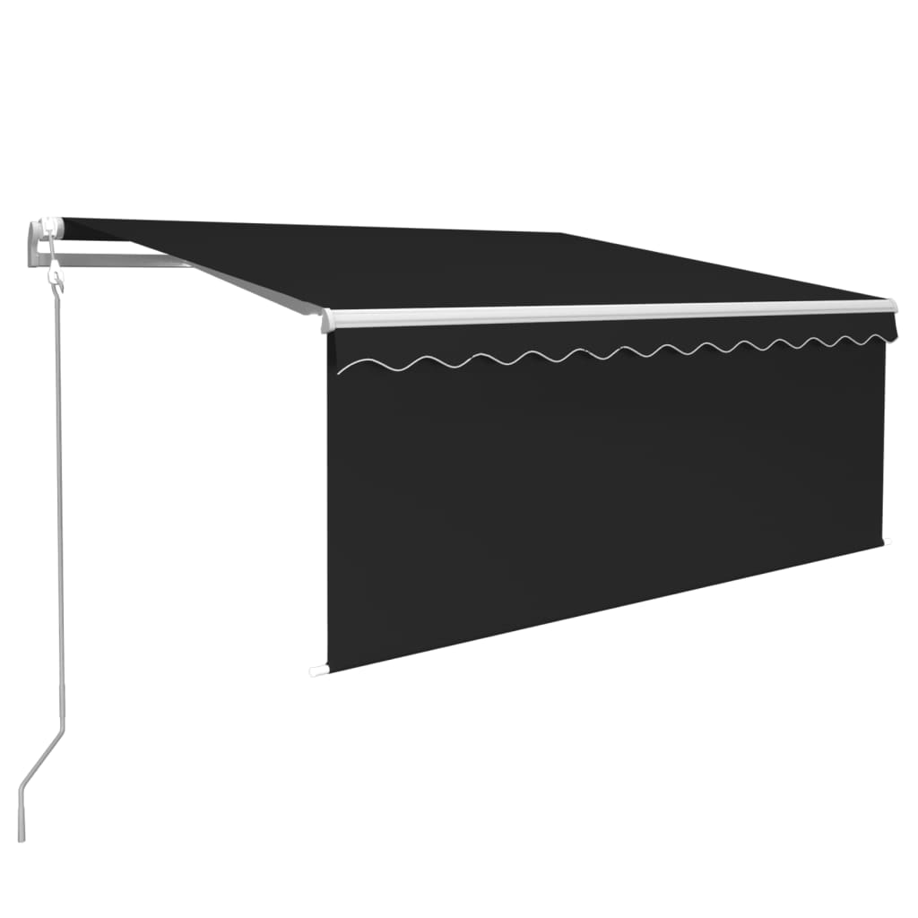 Automatiserad markis med rullgardin 3x2,5m cm antracit