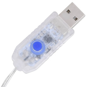 Juldekoration flygande ren 120 LED vit kallvit