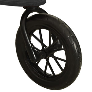 Barnvagn antracit stål