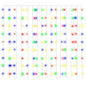 Ljusdraperi 3x3 m 300 lysdioder flerfärgad 8 funktioner