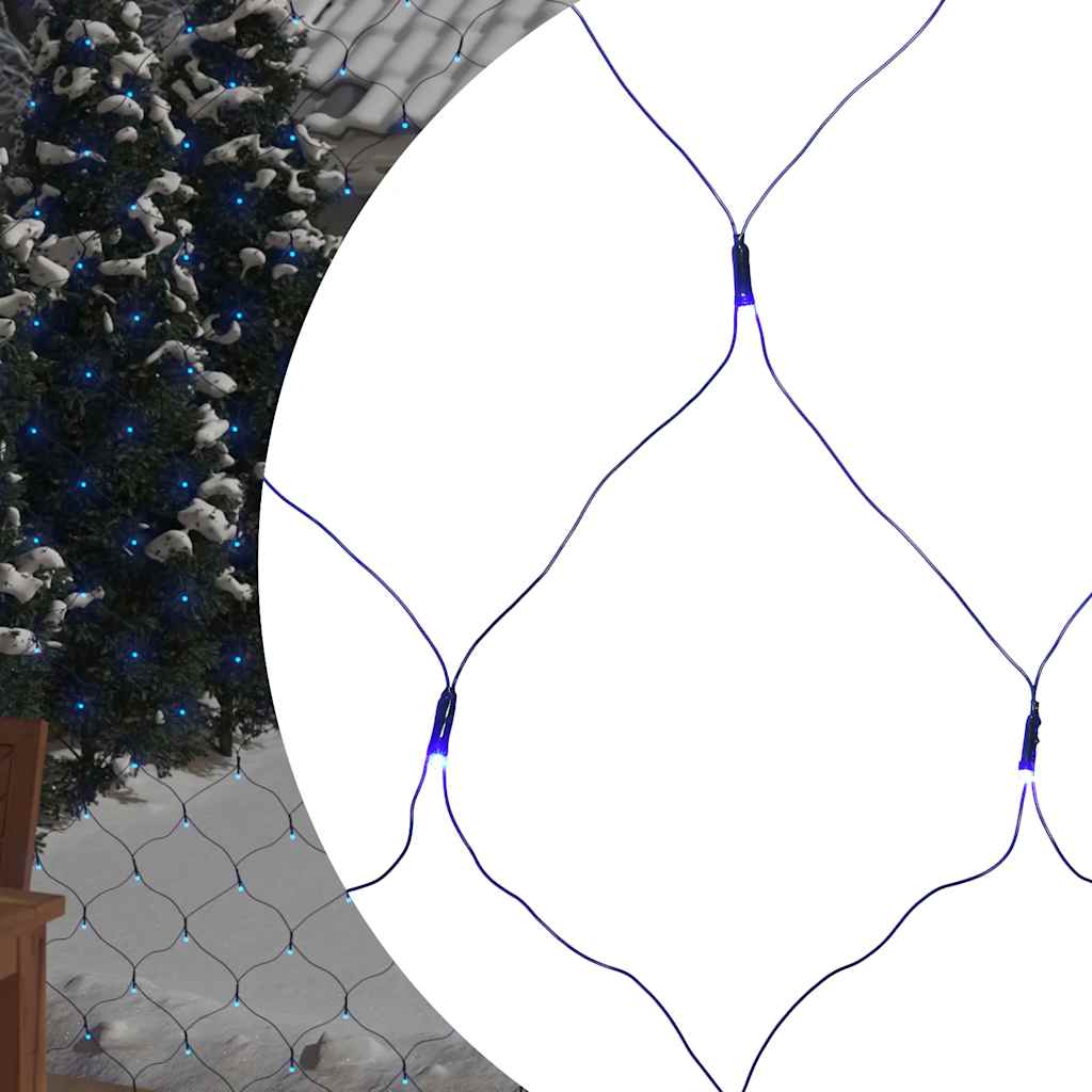 Ljusnät blå 3x3 m 306 LED inne/ute