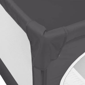 Lekhage med 2 dörrar mörkgrå oxfordtyg