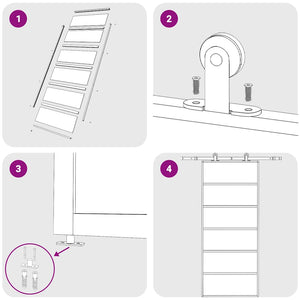 Skjutdörr ESG-glas och aluminium 90x205 cm svart