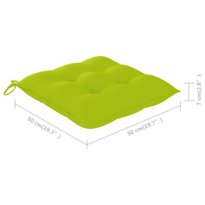 Trädgårdsstolar 6 st med dynor massiv teak