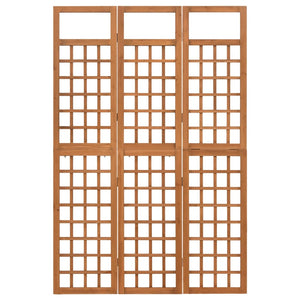 Rumsavdelare/Spaljé 3 paneler massiv gran 121x180,5 cm