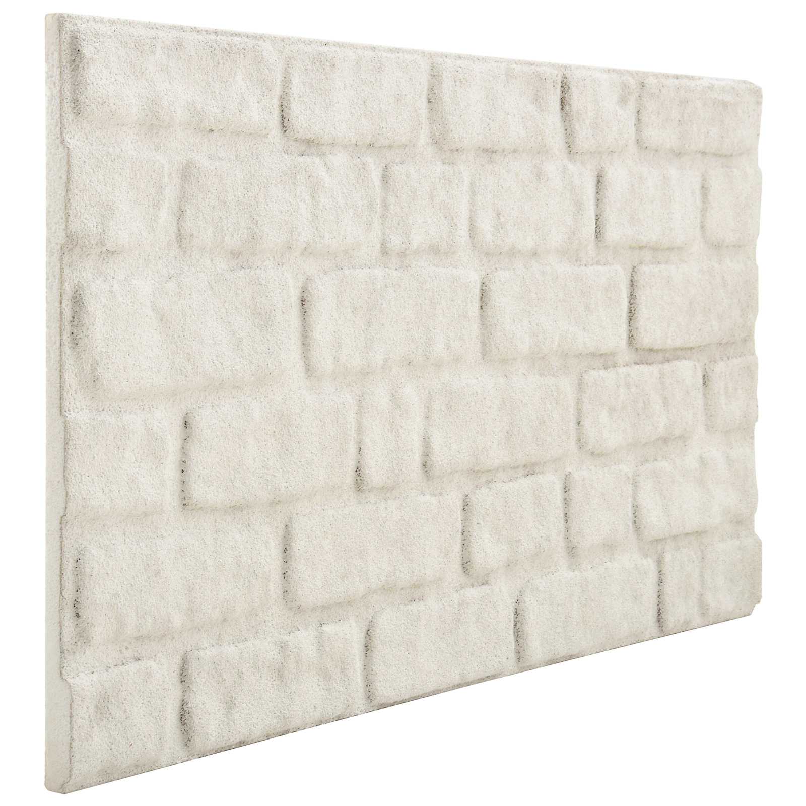 Väggpaneler 10 st 100 x 50 cm Vit EPS Skum