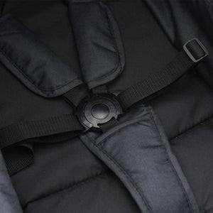 Barnvagn 2-i-1 antracit och svart stål