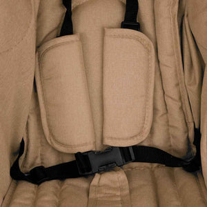 Tvillingvagn taupe stål