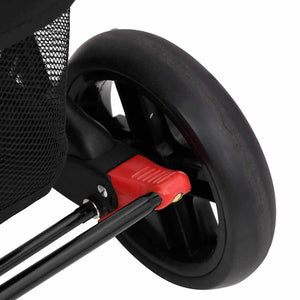 Tvillingvagn röd stål