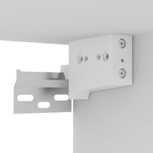 Väggmonterad tv-bänk vit 102x35x35 cm konstruerat trä