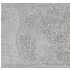 Vägghylla betonggrå 102x30x29 cm konstruerat trä