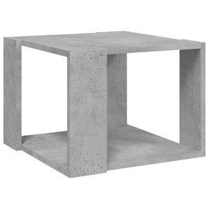 Soffbord betonggrå 40x40x30 cm konstruerat trä