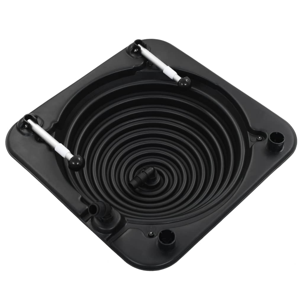 Soldrivna poolvärmare 5 st 75x75x36 cm HDPE aluminium
