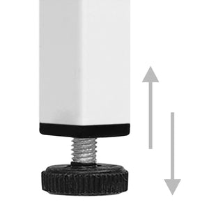 Byrå vit 80x35x101,5 cm stål