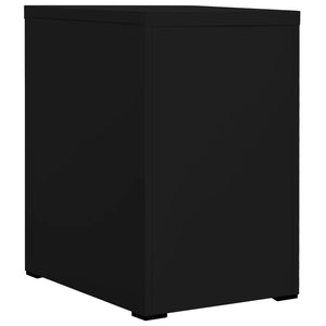 Dokumentskåp svart 46x62x72,5 cm stål