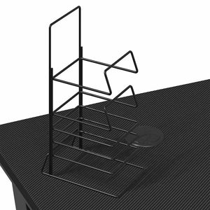 Gamingskrivbord med ZZ-formade ben svart 90x60x75 cm