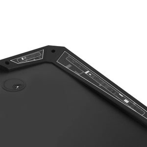 Gamingskrivbord LED med Y-formade ben svart 90x60x75 cm