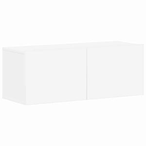 Tv-skåp 4 delar vit konstruerat trä