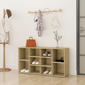 Skobänk sonoma-ek 103x30x55 cm konstruerat trä