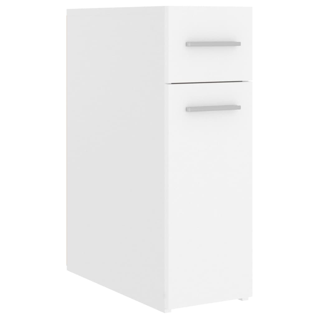 Apoteksskåp vit 20x45,5x60 cm konstruerat trä
