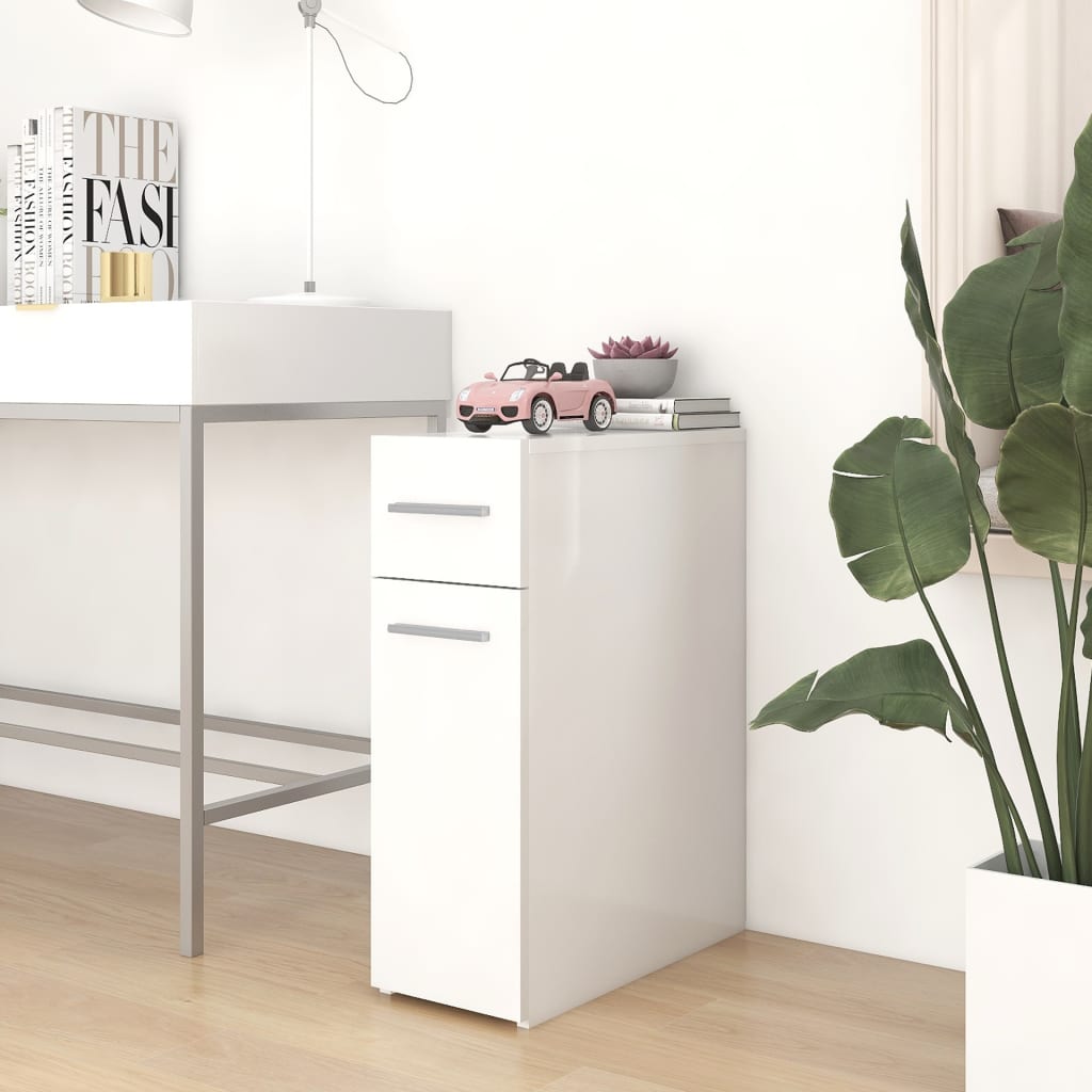 Apoteksskåp vit 20x45,5x60 cm konstruerat trä