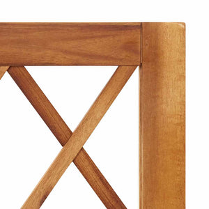 Odlingslåda upphöjd med spaljé massivt akaciaträ