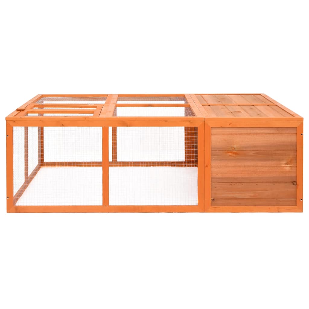 Utomhusbur 150x100x50 cm massivt granträ