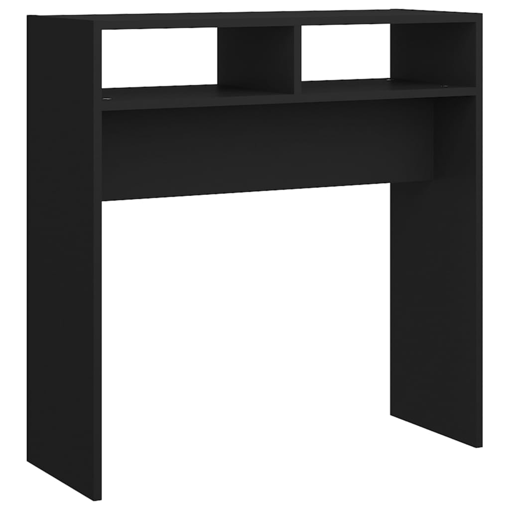 Konsolbord svart 78x30x80 cm konstruerat trä