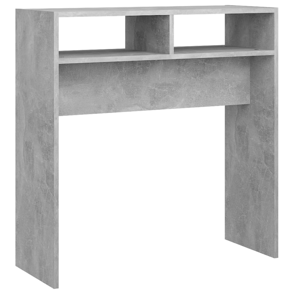 Konsolbord betonggrå 78x30x80 cm konstruerat trä