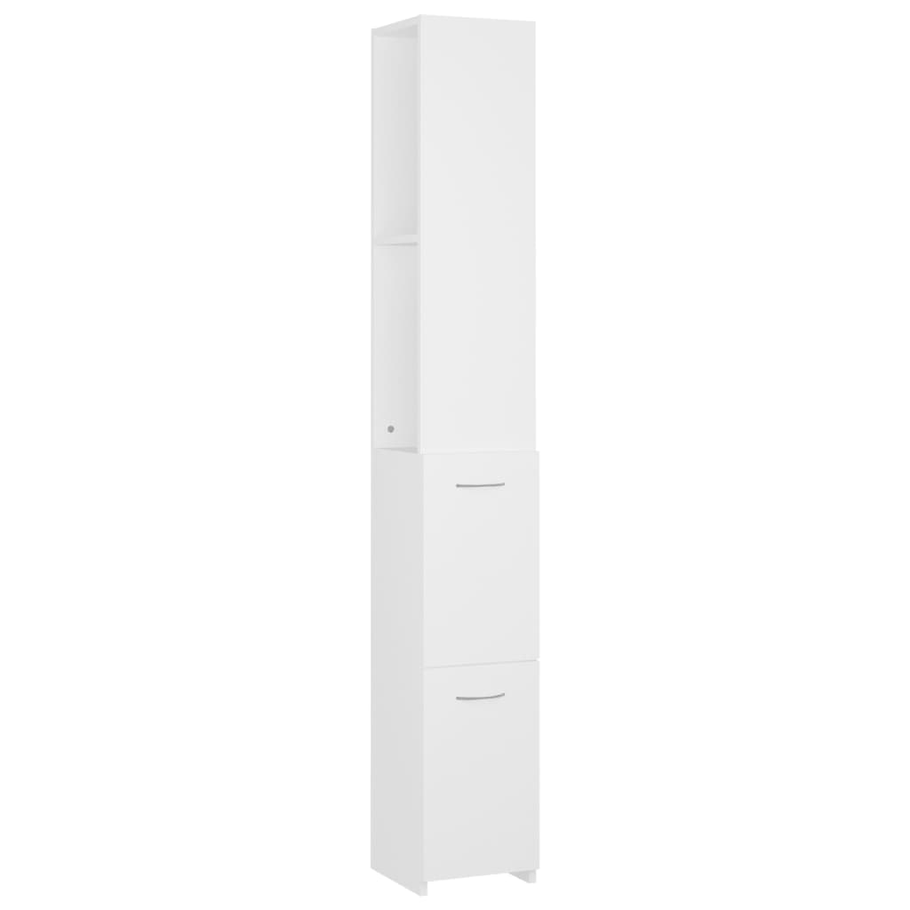 Badrumsskåp vit 25x26,5x170 cm konstruerat trä
