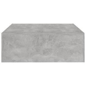 Soffbord betonggrå 100x100x35 cm konstruerat trä