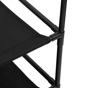 Byrå med 6 lådor 55x29x55 cm svart stål