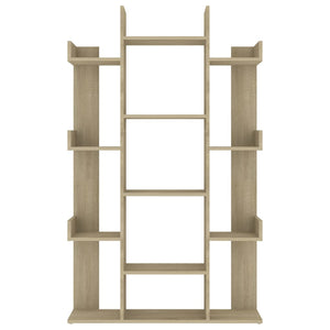 Bokhylla sonoma-ek 86x25,5x140 cm konstruerat trä