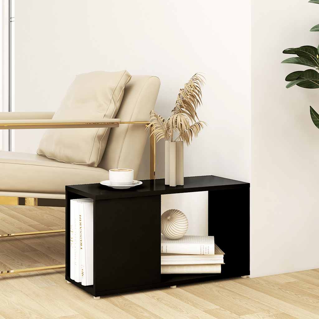 TV-bänk svart 60x24x32 cm konstruerat trä