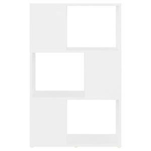 Bokhylla/Rumsavdelare vit 60x24x94 cm konstruerat trä