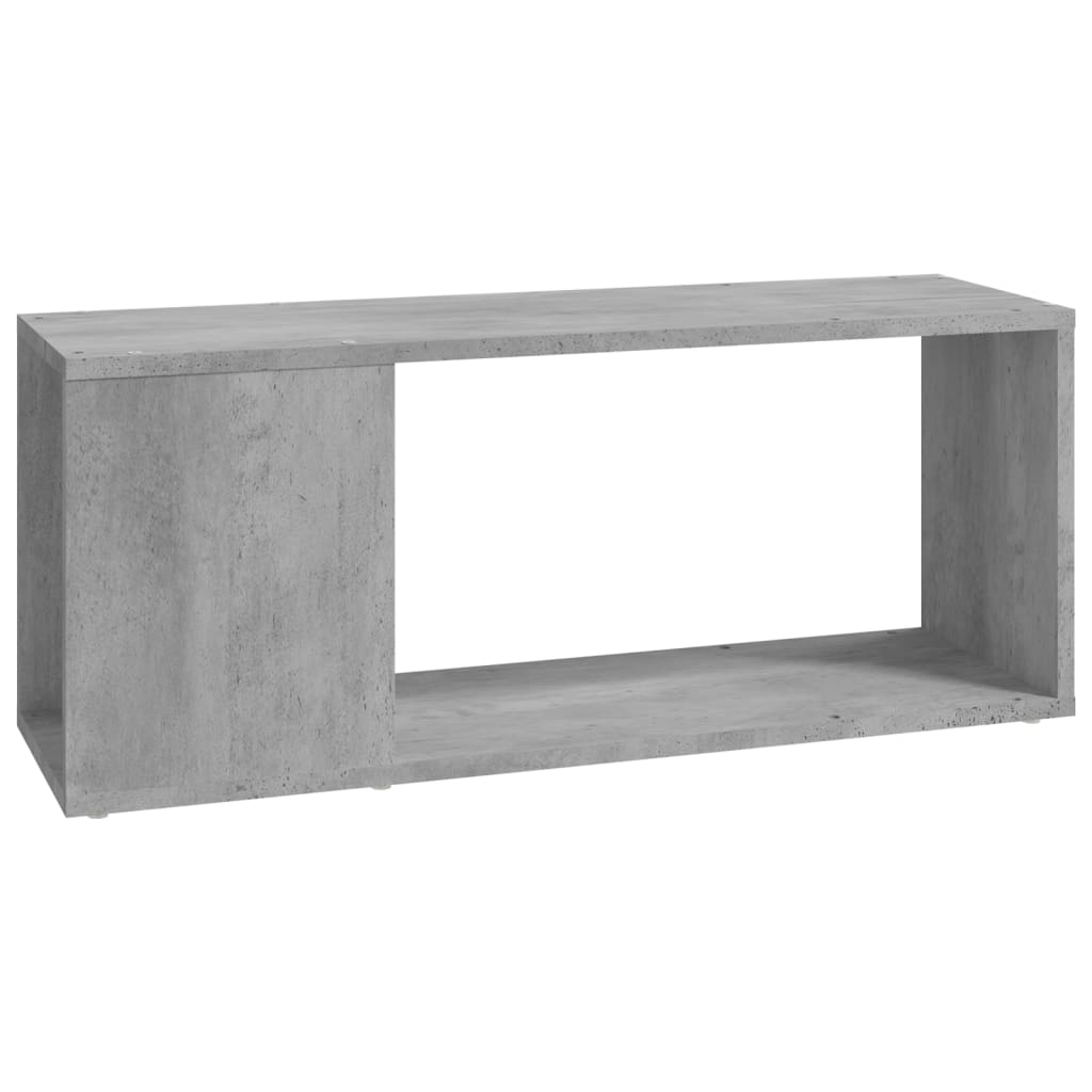 Tv-bänk betonggrå 80x24x32 cm konstruerat trä