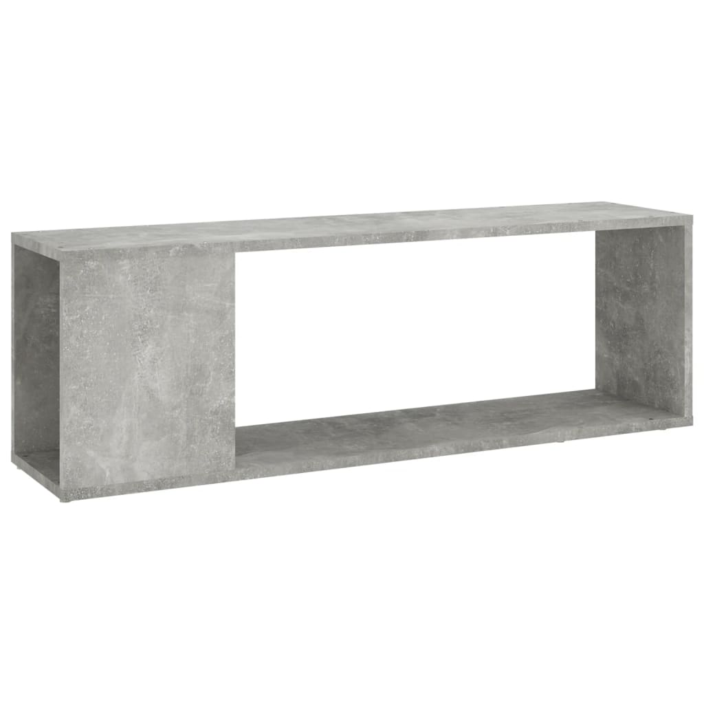 Tv-bänk betonggrå 100x24x32 cm konstruerat trä