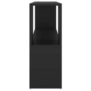 Bokhylla svart 100x24x63 cm konstruerat trä