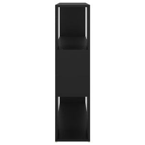 Bokhylla Rumsavdelare svart 100x24x94 cm