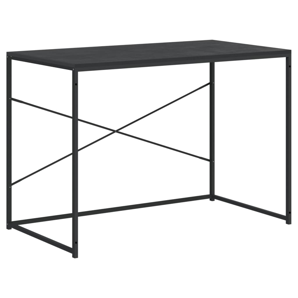 Datorbord svart 110x60x70 cm konstruerat trä