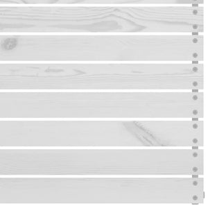 Loungegrupp för trädgården 3 delar vit massiv furu