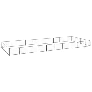 Hundgård svart 40 m² stål