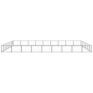 Hundgård svart 54 m² stål