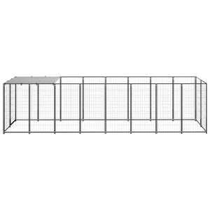 Hundgård svart 4,84 m² stål