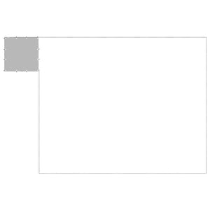 Hundgård silver 25,41 m² stål