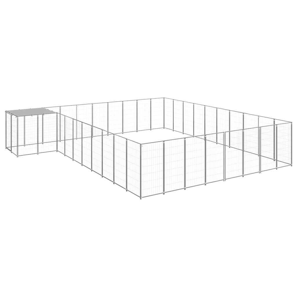 Hundgård silver 25,41 m² stål