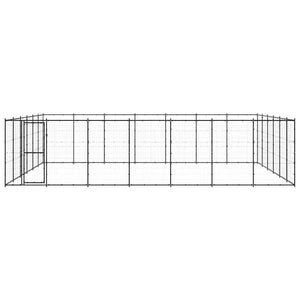 Hundgård för utomhusbruk stål 50,82 m²