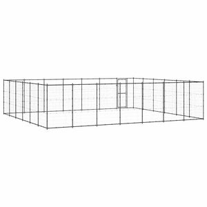 Hundgård för utomhusbruk stål 50,82 m²