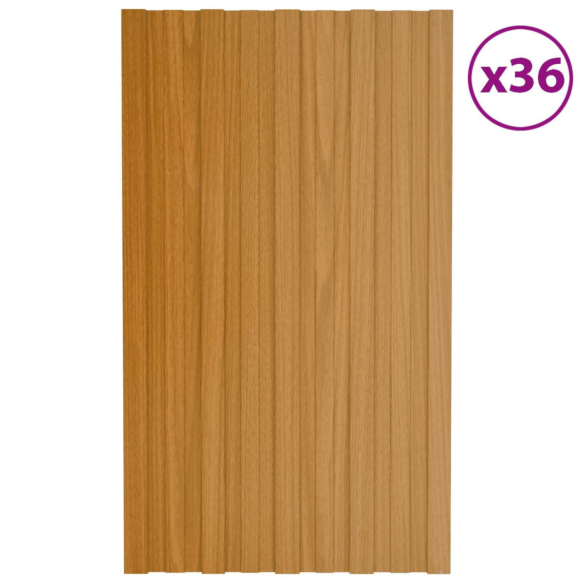 Takpanel 36 st Naturlig 80 x 45 cm Galvaniserat stål